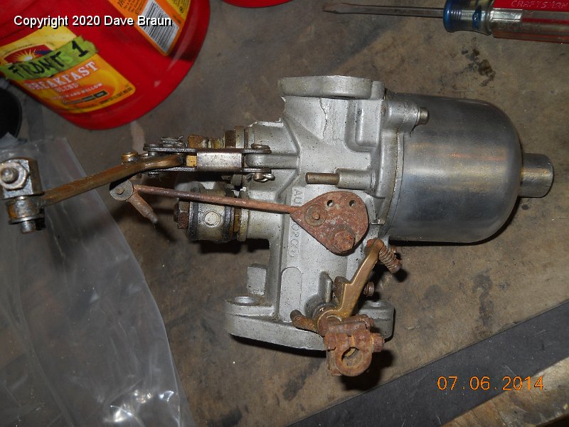 SU Carburetor Restorations/MGA Late H4 1407/Disassembly/DSCN0126